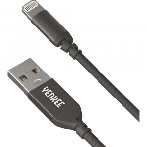 Yenkee USB 2.0 /Lightning szinkronizáló és töltőkábel 1m fekete  (YCU 611 BK)